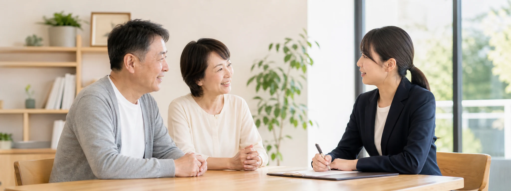 生成画像によるスタッフの相談対応イメージ