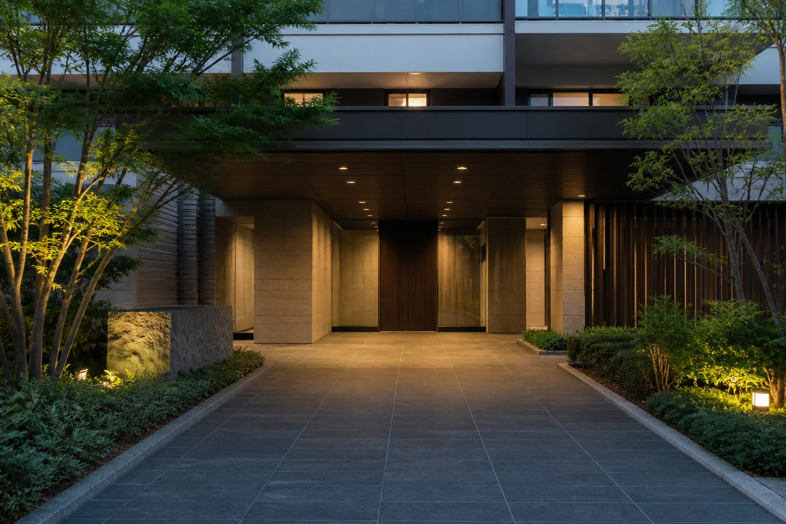 生成画像による物件イメージ マンションエントランス